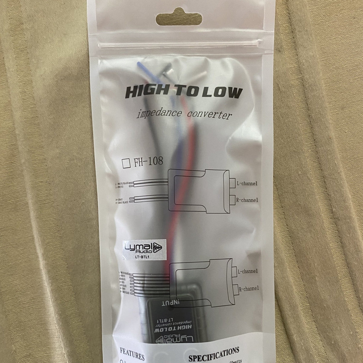 Btl1 Rdp Lymal Audio LT-BTL1R Hi/Low BTL Converter with remote turn-on