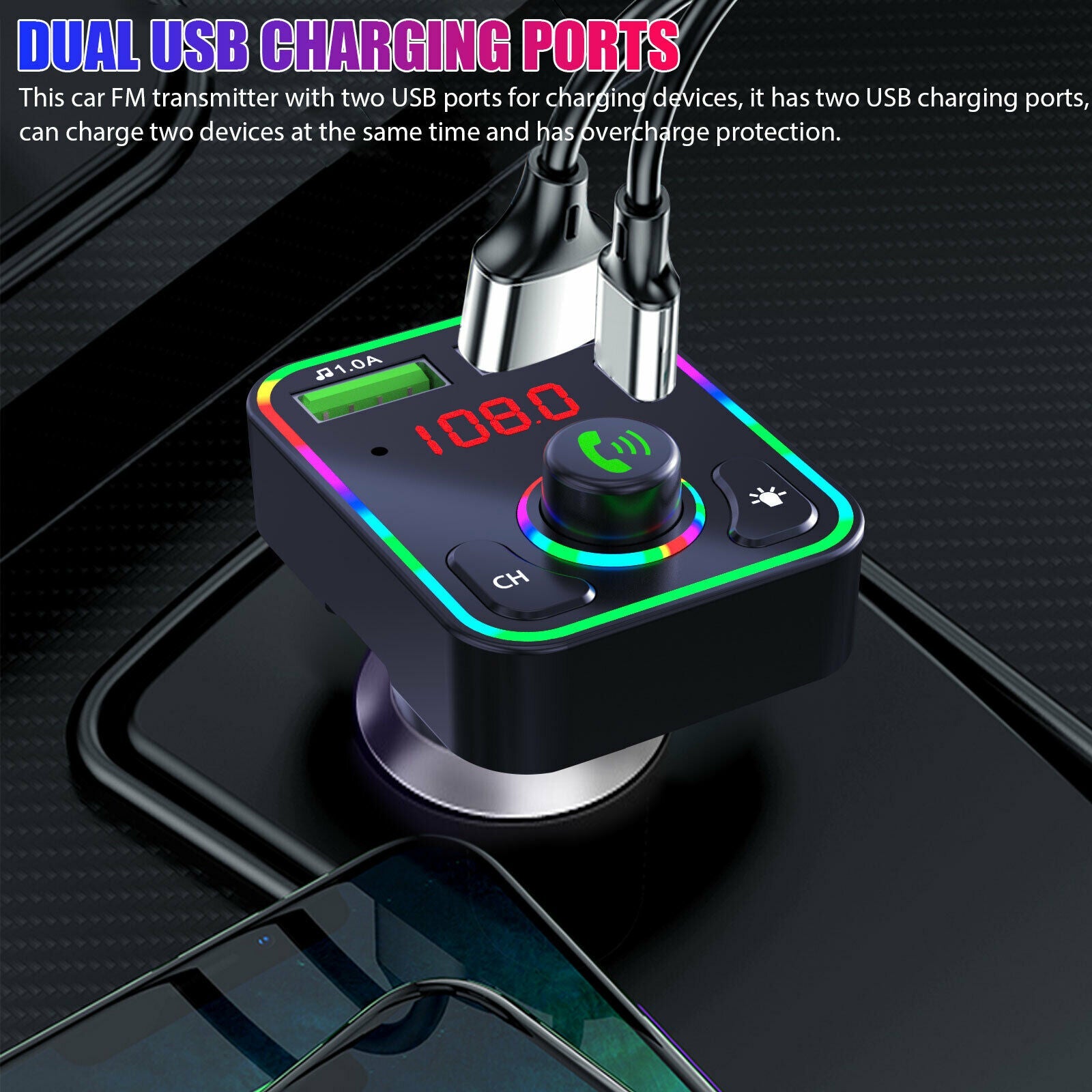 Car Bluetooth FM Transmitter NMS-16 / CAR F3