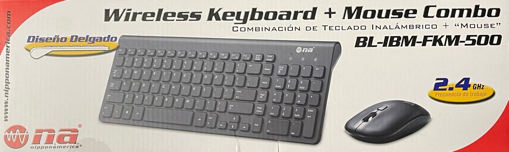 Teclado Mouse Wireless NA BL-IBM-FKM-500 | The Outlet Station