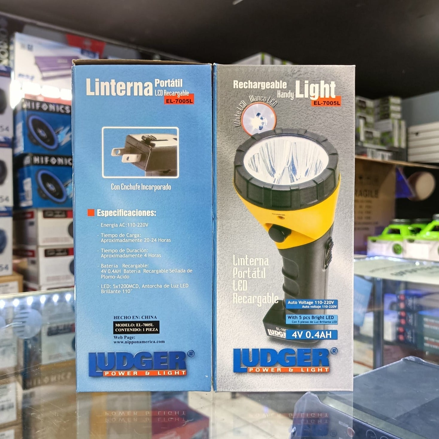 Linterna Portátil LED Recargable LUDGER