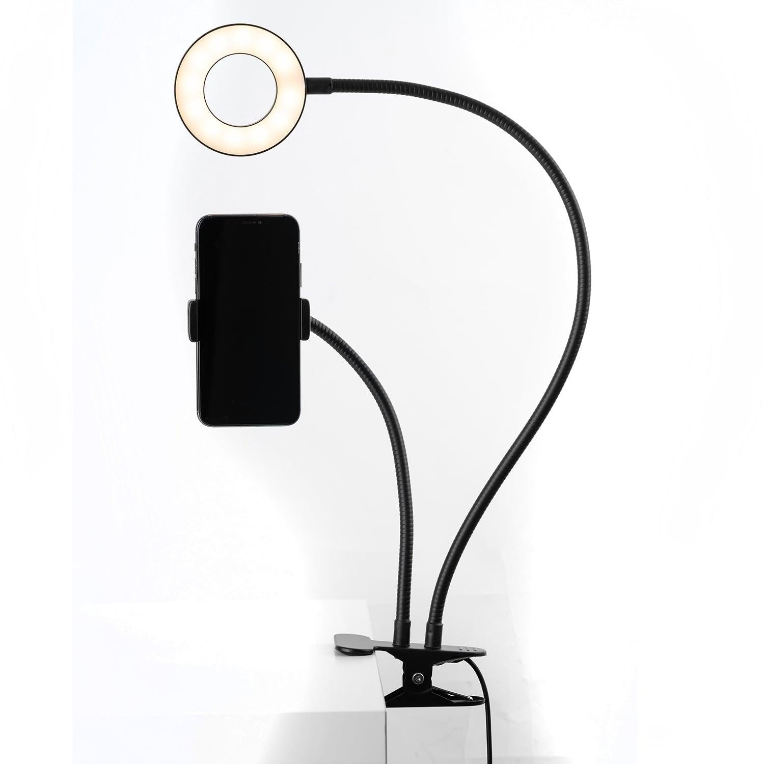 Mobile Desk Ringlight Stand LED